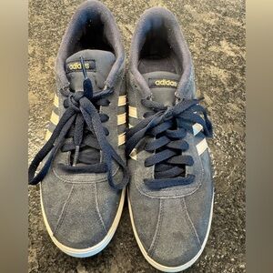 Adidas Women's Neo navy suede sneakers size 9.5